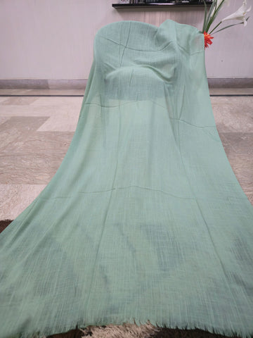 Mumkin Slub Lawn Kashmiri Plain Scarf