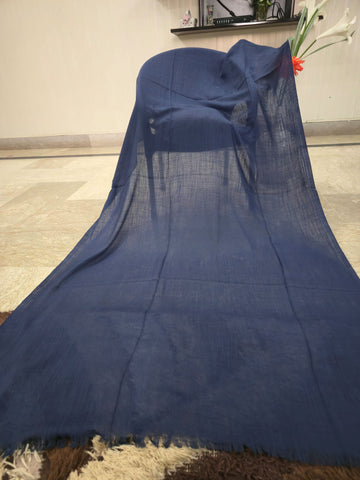 Mumkin Slub Lawn Kashmiri Plain Scarf