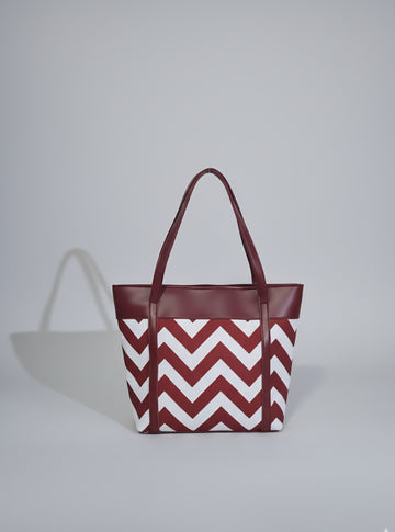 The Bordeaux Wave Tote