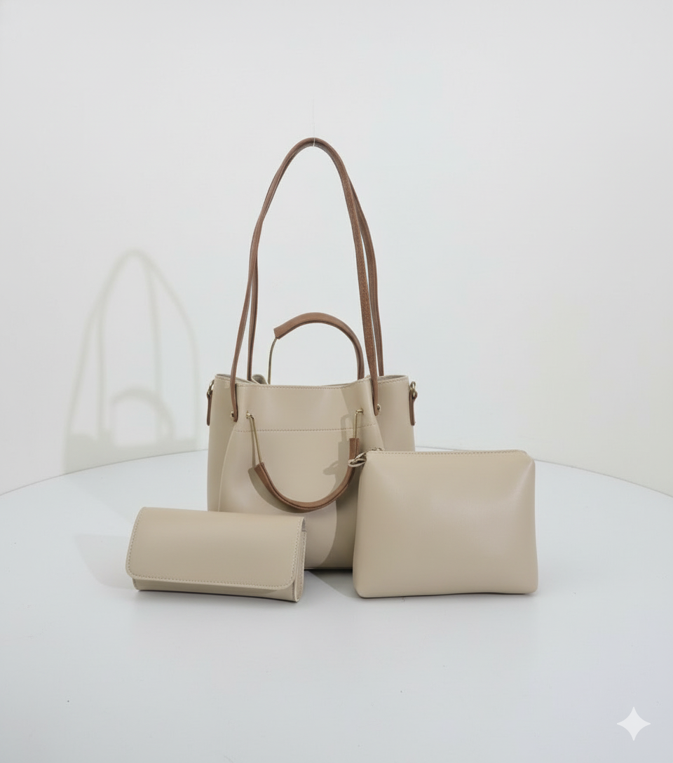 Everyday Drawstring Satchel 3pc Bag