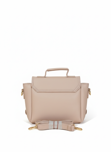 The Mini Flap Satchel in Blush Pink Imported premium
