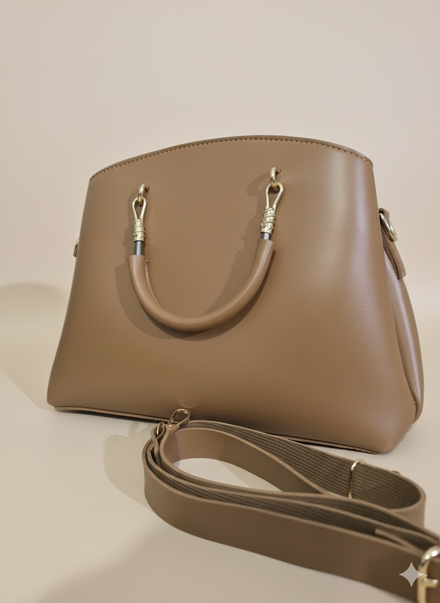 The Timeless Taupe Bow Satchel