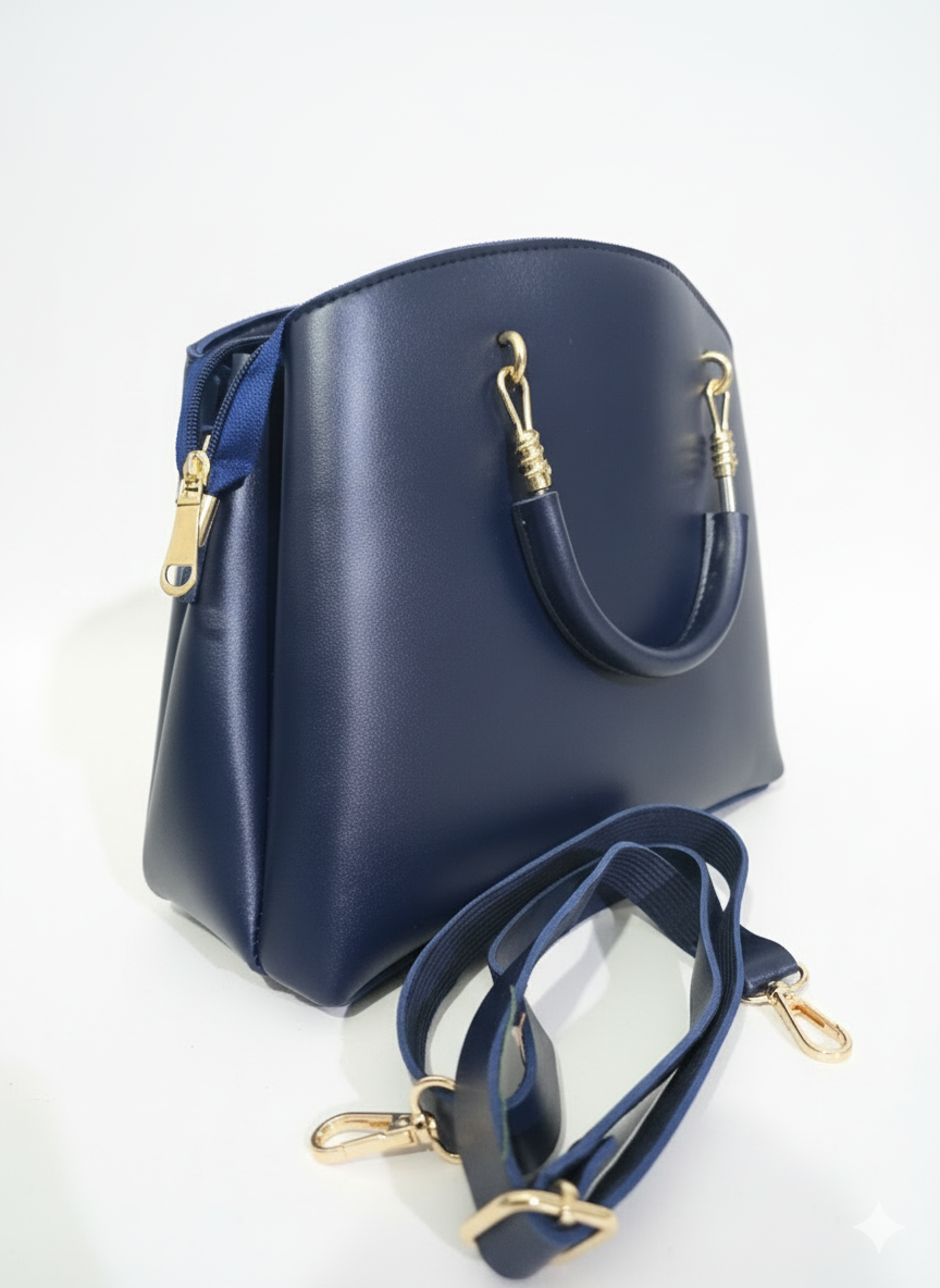 The Navy Elegance Satchel