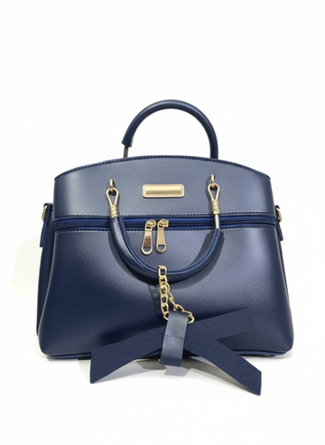 The Navy Elegance Satchel