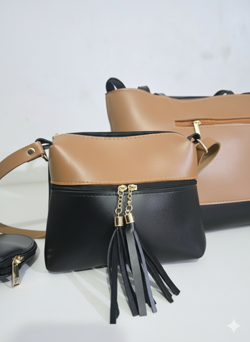 The Triple Threat Cognac & Black Set (3-in-1)