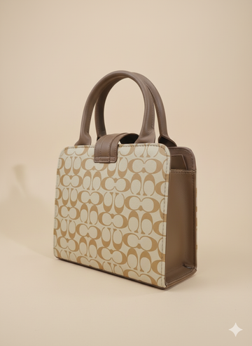 The Heritage Tan Monogram Satchel