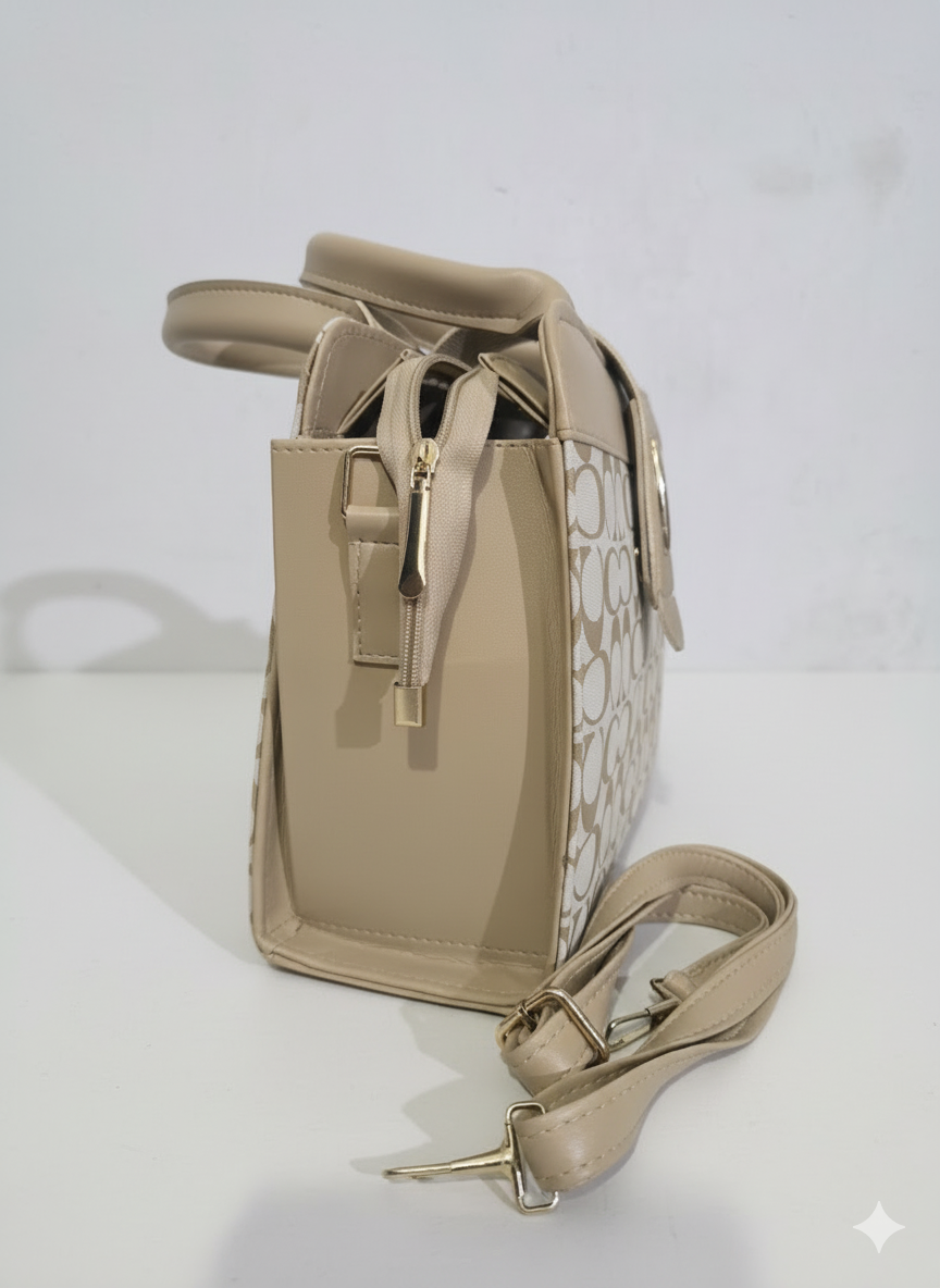 The Soft Neutral Monogram Box Bag