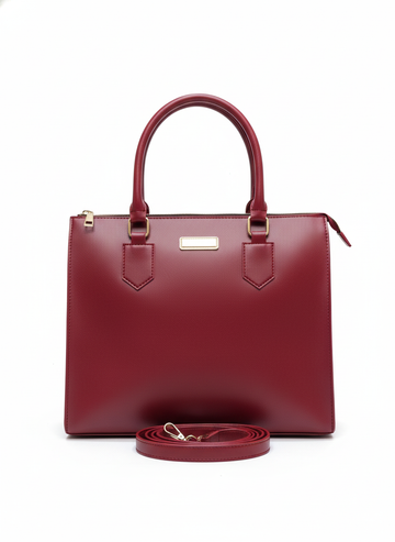 The Luxe Bordeaux Business Satchel