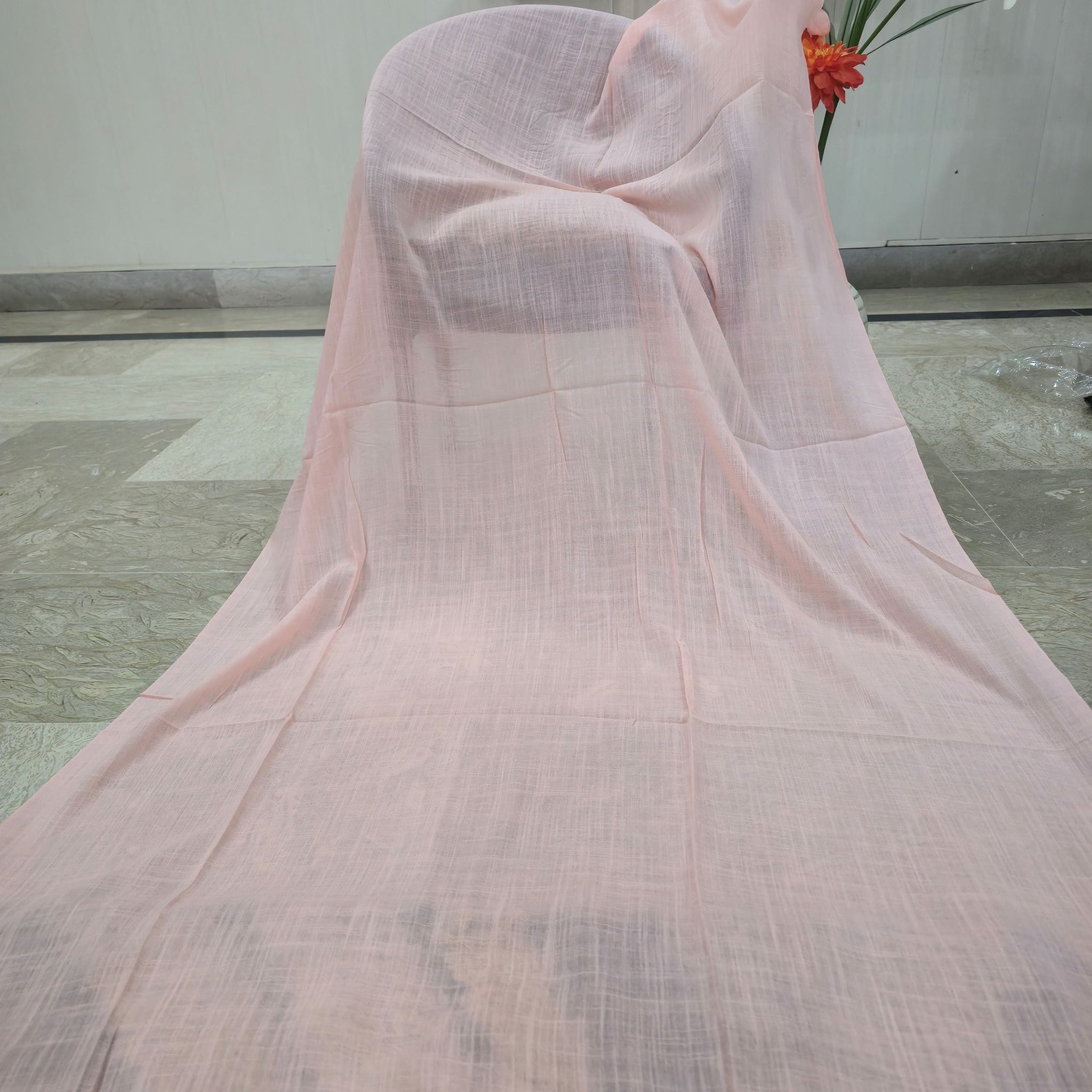 Qalb Slub Lawn Kashmiri Plain Scarf