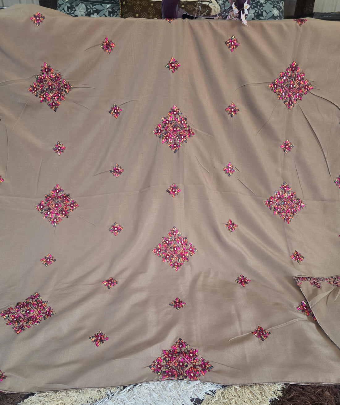 Aangan Jawad Arabic Swiss Shawl