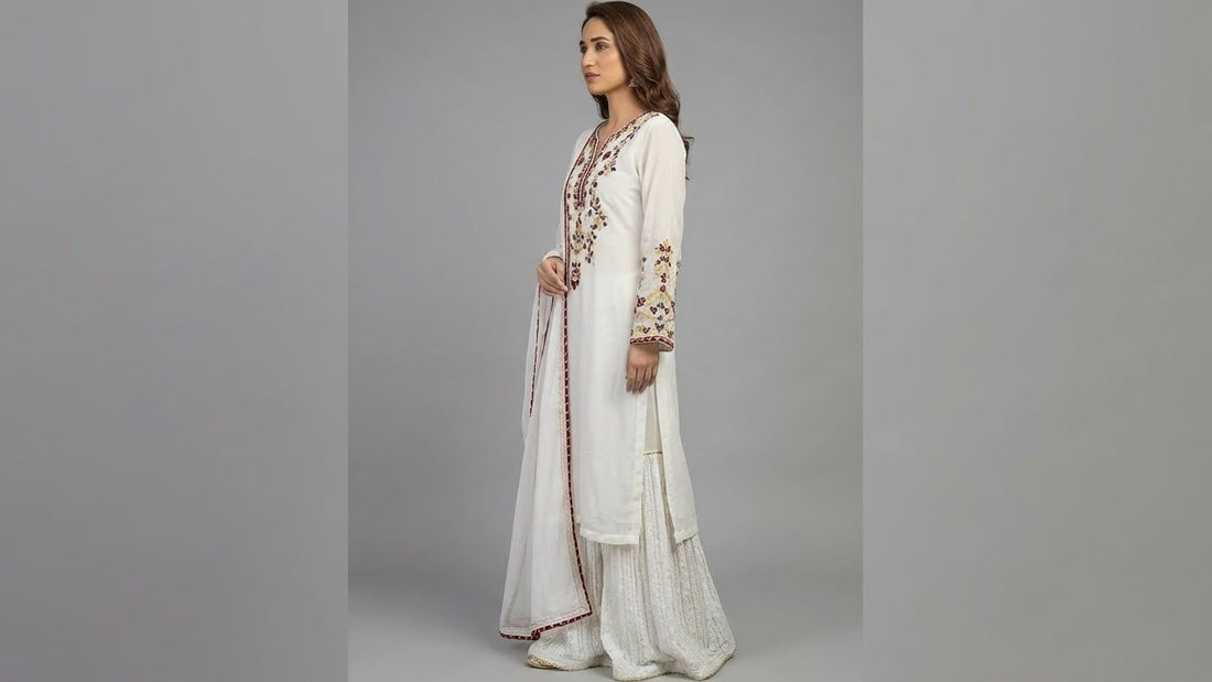 Azeera Handmade Embroidered Premium 3pc Ready to wear