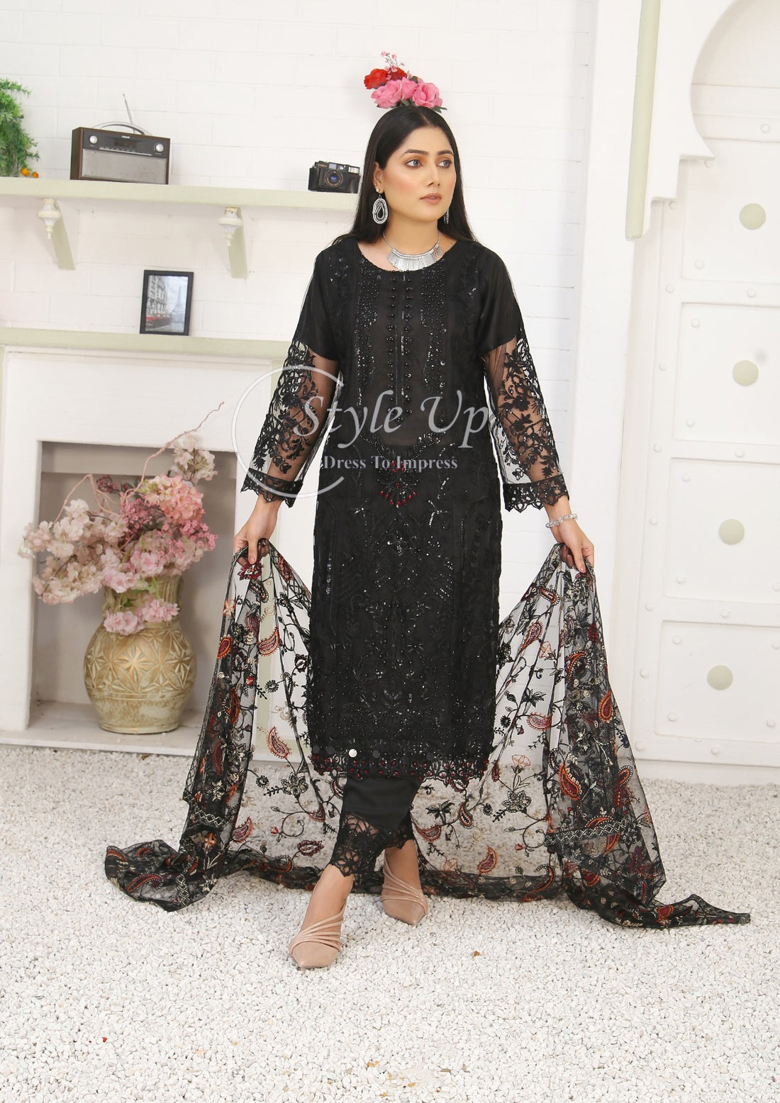 Meeral Embroidered 3pc