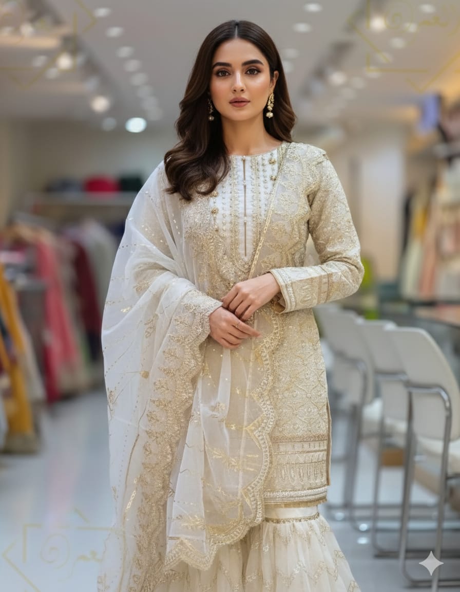 Ronaq Embroiderd 3pc