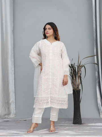 Mah Noor Embroiderec 3pc
