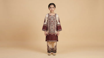 The Royal Maroon- 2 Piece Stitched Suite