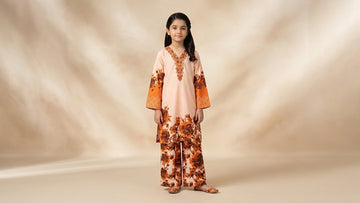 Amber Bloom- 2 Piece Stitched Suite