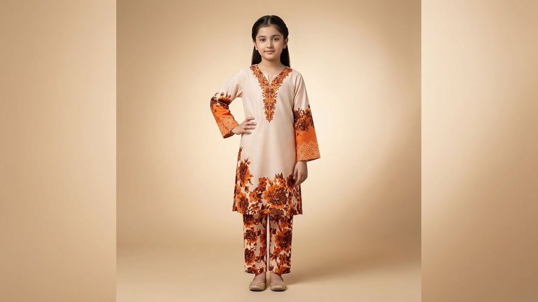 Amber Bloom- 2 Piece Stitched Suite